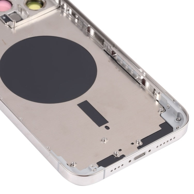 Couvercle de boîtier arrière avec plateau de carte SIM et lentille de la caméra pour iPhone 13 Pro Max avec logo - Wakeshopes