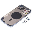 Couvercle de boîtier arrière avec plateau de carte SIM et lentille de la caméra pour iPhone 13 Pro Max avec logo - Wakeshopes
