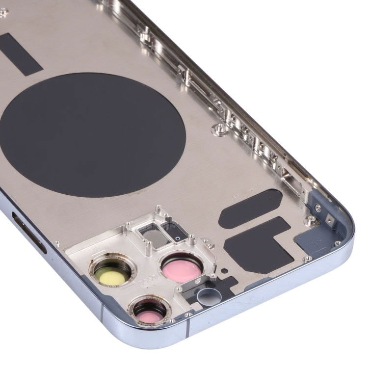 Couvercle de boîtier arrière avec plateau de carte SIM et lentille de la caméra pour iPhone 13 Pro Max avec logo - Wakeshopes