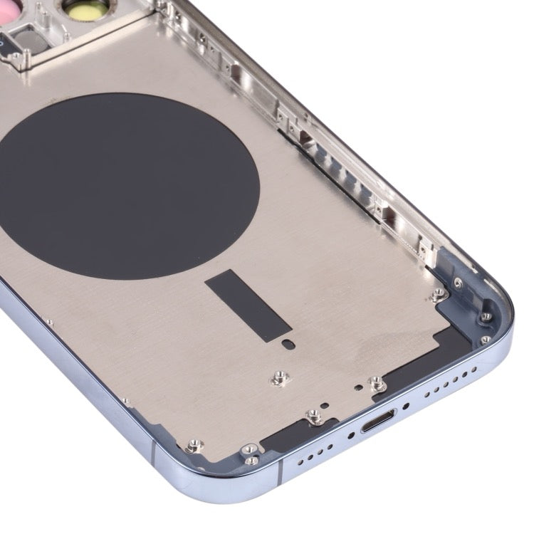Couvercle de boîtier arrière avec plateau de carte SIM et lentille de la caméra pour iPhone 13 Pro Max avec logo - Wakeshopes