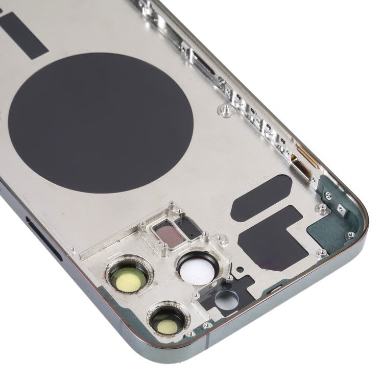 Couvercle de boîtier arrière avec plateau de carte SIM et lentille de la caméra pour iPhone 13 Pro Max avec logo - Wakeshopes