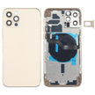 Couverture arrière de la batterie (avec touches latérales et plateau de carte et puissance + volume Flex Câble et module de chargement sans fil) pour iPhone 12 Pro avec logo - Wakeshopes