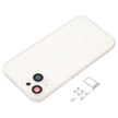 Pour coque arrière de batterie iPhone 14 avec cadre central/touches latérales ( Blanc ) avec logo