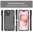 Coque de téléphone hybride PC TPU Armor Glaze pour iPhone 15