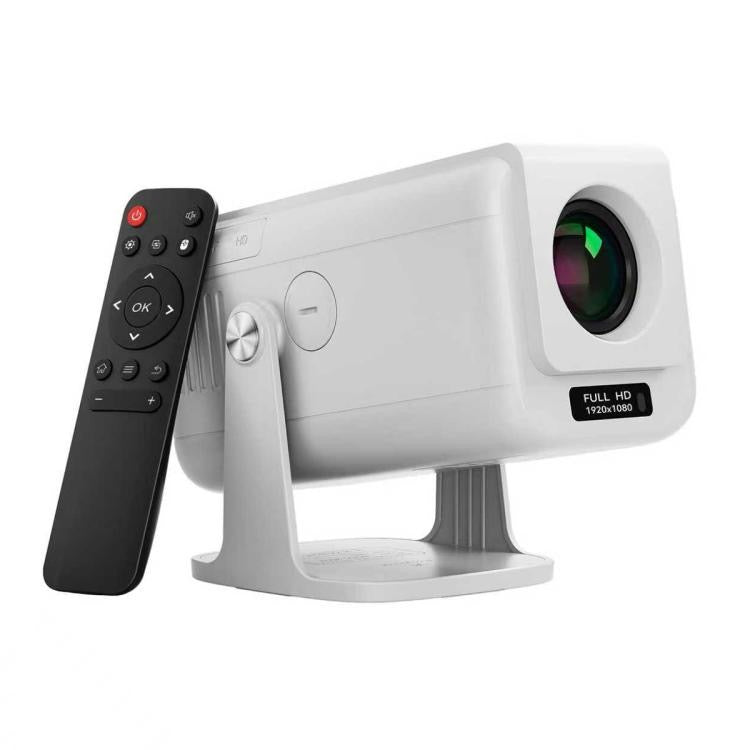 Projecteur intelligent portable V1 à mise au point manuelle, écran LCD 3 pouces, résolution 1920 x 1080p, fréquence de rafraîchissement de 270 Hz, système d'exploitation Android 13, type de prise EU  (blanc)