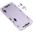 Coque arrière de batterie pour iPhone 14 avec cadre central/touches latérales (violet) avec logo