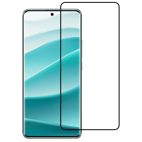 Pour Redmi Note 14 Pro+ 9H HD 3D Film en verre trempé à bords incurvés (noir)