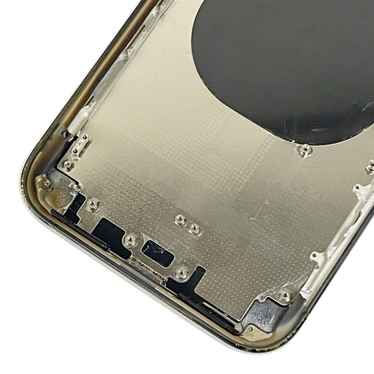 Châssis arrière avec apparence imitation de l'iP15 Pro pour iPhone XR avec logo (gris titane )