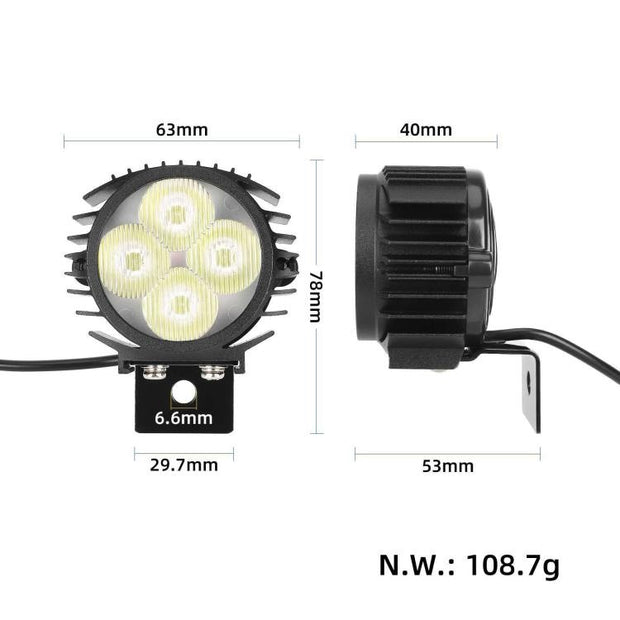 Phare LED Avant KuKirin G2 Pro / G2 Max Trottinette Électrique