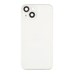 Pour coque arrière de batterie iPhone 14 avec cadre central/touches latérales ( Blanc ) avec logo