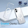 Pour iPhone 16 NORTHJO 3 en 1 PC Étui de téléphone magnétique avec film d'écran et film d'objectif (transparent)