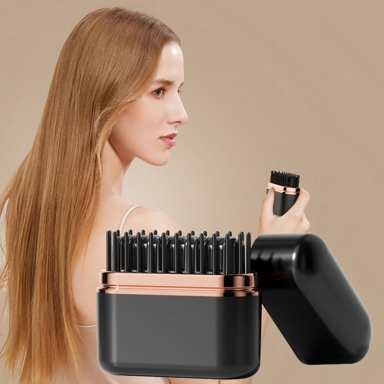 Peigne lisseur de poche sans fil avec 3 réglages de température