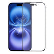 Pour iPhone 16, lentille extérieure en verre pour écran avant avec adhésif optiquement transparent OCA