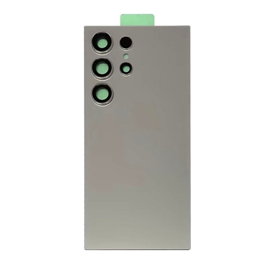 Pour Samsung Galaxy S24 Ultra SM-S928B Couvercle arrière de batterie OEM avec couvercle d'objectif d'appareil photo (gris)
