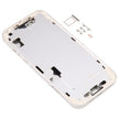 Pour coque arrière de batterie iPhone 14 avec cadre central/touches latérales ( Blanc ) avec logo