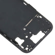 Pour iPhone 15 Cadre central Plaque de lunette avec touches latérales + plateau de carte, Version : Version
CE UE (Noir)
