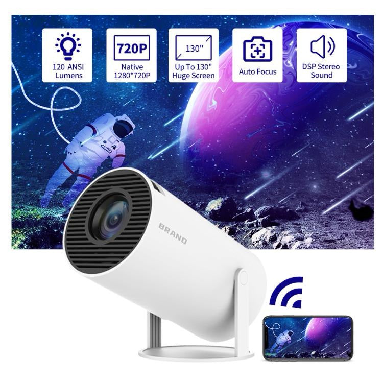 Projecteur de jeu HY300 Système Android 11 avec contrôleur de jeu sans fil 720P Home Cinéma