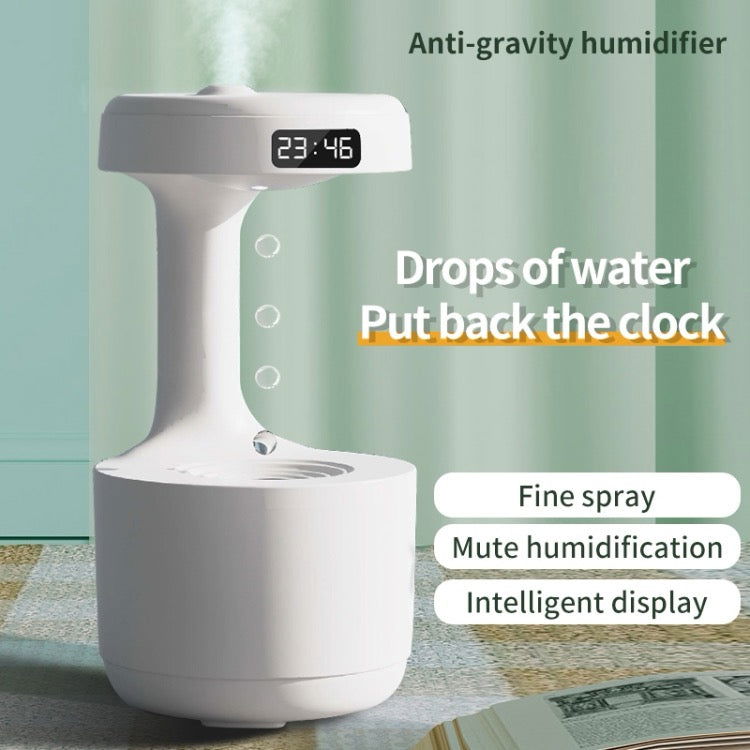 Humidificateur de goutte d'eau anti-gravité à affichage intelligent W1 LED - Wakeshopes