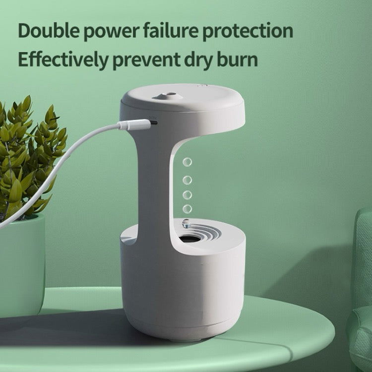 Humidificateur de goutte d'eau anti-gravité à affichage intelligent W1 LED - Wakeshopes