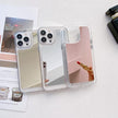 Coque de téléphone en TPU effet miroir pour iPhone 17 Pro Max (blanche)