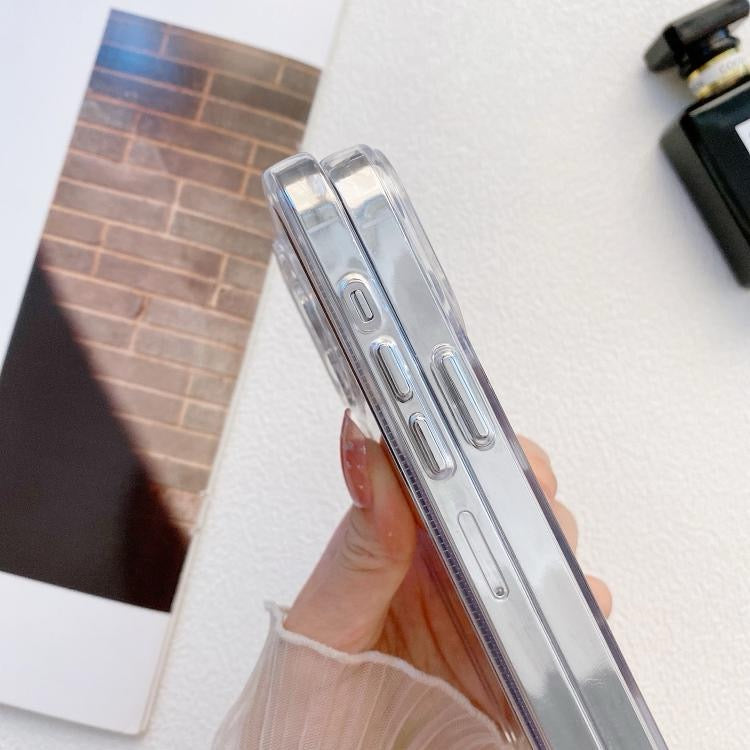 Coque de téléphone en TPU effet miroir pour iPhone 17 Pro Max (blanche)