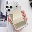 Coque de téléphone en TPU effet miroir pour iPhone 17 Pro Max (blanche)