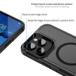 Coque iPhone 14 Pro Armor Magsafe PC Hybrid TPU Phone Case (Noir)