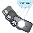 Coque iPhone 12 Armor Magsafe PC Hybrid TPU Phone Case (Noir)