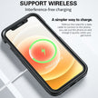 Coque iPhone 12 Armor Magsafe PC Hybrid TPU Phone Case (Noir)