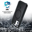 Coque iPhone 12 Armor Magsafe PC Hybrid TPU Phone Case (Noir)