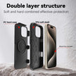 Coque iPhone 16 Pro Max Armor Magsafe PC Hybrid TPU Phone Case (Noir)