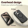 Coque iPhone 16 Pro Max Armor Magsafe PC Hybrid TPU Phone Case (Noir)