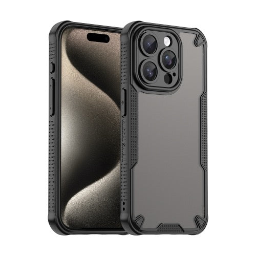 Coque de téléphone hybride PC TPU Armor Glaze pour iPhone 15 Pro