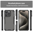 Coque de téléphone hybride PC TPU Armor Glaze pour iPhone 15 Pro