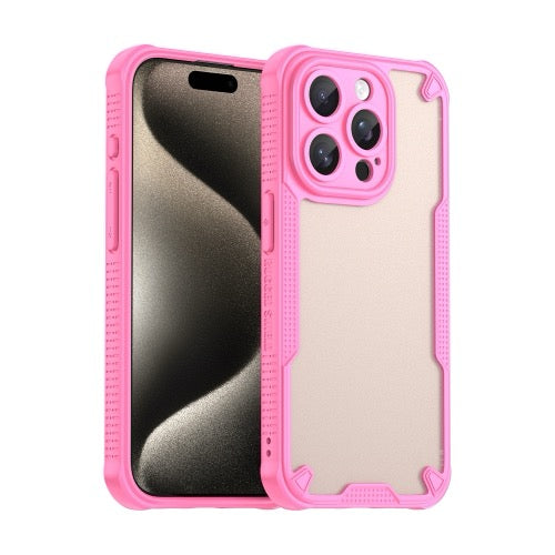Coque de téléphone hybride PC TPU Armor Glaze pour iPhone 15 Pro