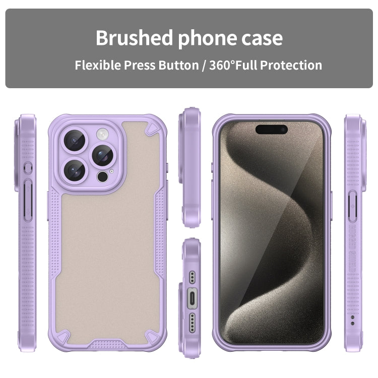 Coque de téléphone hybride PC TPU Armor Glaze pour iPhone 15 Pro Max
