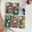 Coque Série de peinture à l'huile à motif animal PC + TPU Phone Case (Eating Rat)