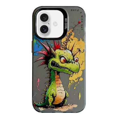 Coque Série de peinture à l'huile à motif animal PC + TPU Phone Case  (Dragon)
