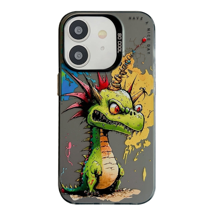 Coque Série de peinture à l'huile à motif animal PC + TPU Phone Case  (Dragon)