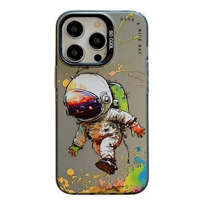 Coque Série de peinture à l'huile à motif animal PC + TPU Phone Case (astronaute)