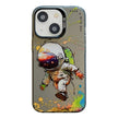 Coque Série de peinture à l'huile à motif animal PC + TPU Phone Case (astronaute)