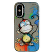 Coque Série de peinture à l'huile à motif animal PC + TPU Phone Case (Happy Monkey)