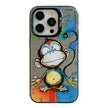 Coque Série de peinture à l'huile à motif animal PC + TPU Phone Case (Happy Monkey)