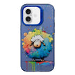 Coque Série de peinture à l'huile à motif animal PC + TPU Phone Case (mouton)