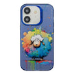 Coque Série de peinture à l'huile à motif animal PC + TPU Phone Case (mouton)