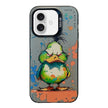 Coque Série de peinture à l'huile à motif animal PC + TPU Phone Case (Wrath Duck)