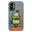 Coque Série de peinture à l'huile à motif animal PC + TPU Phone Case (Wrath Duck)