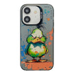 Coque Série de peinture à l'huile à motif animal PC + TPU Phone Case (Wrath Duck)