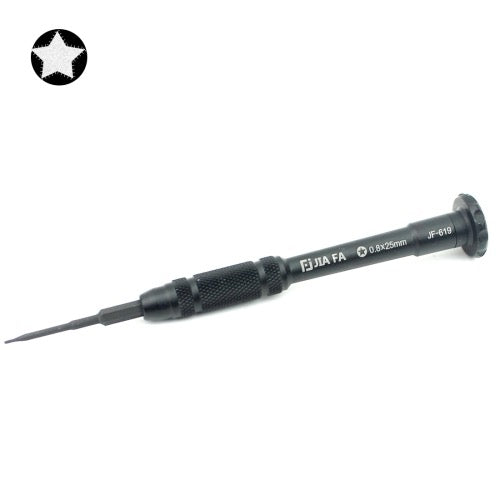 JIAFA JF-619-0.8 Tournevis Pentalobe 0,8 x 30 mm
pour vis de port de charge iPhone (noir) - Wakeshopes