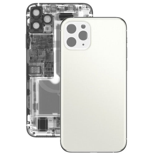 Panneau en verre du couvercle de la batterie arrière pour iPhone 11 Pro (blanc ) - Wakeshopes